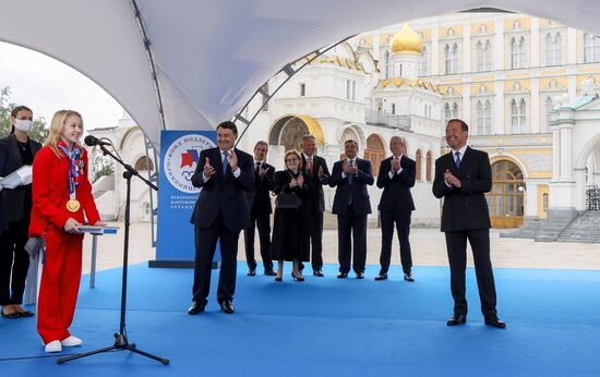 Russia Medvedev Olympics 2020 Medalists