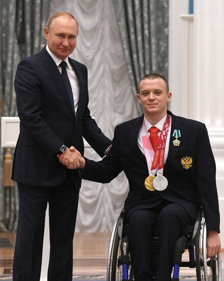 Russia Putin Russia Paralympics 2020 Medalists