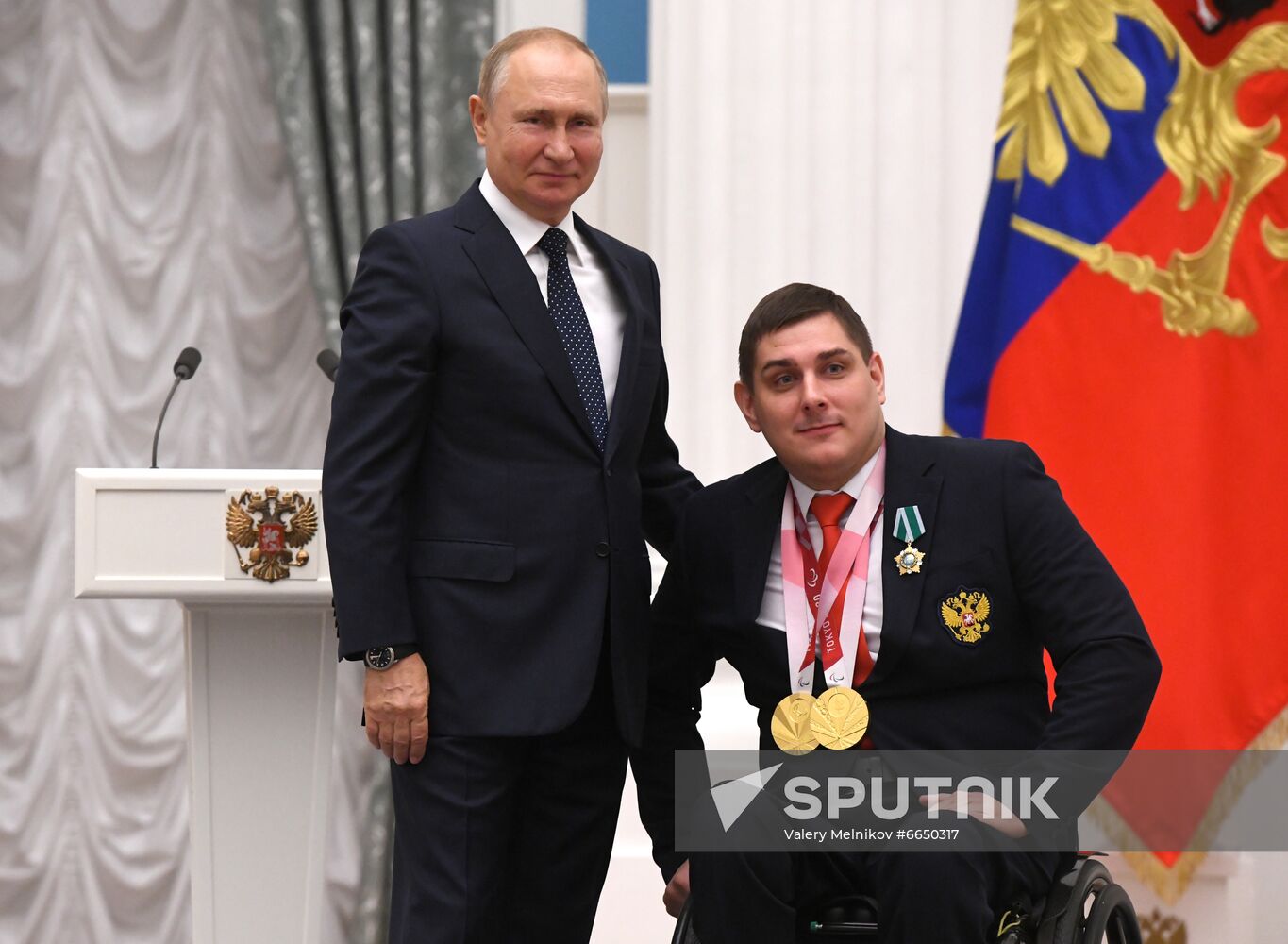 Russia Putin Russia Paralympics 2020 Medalists