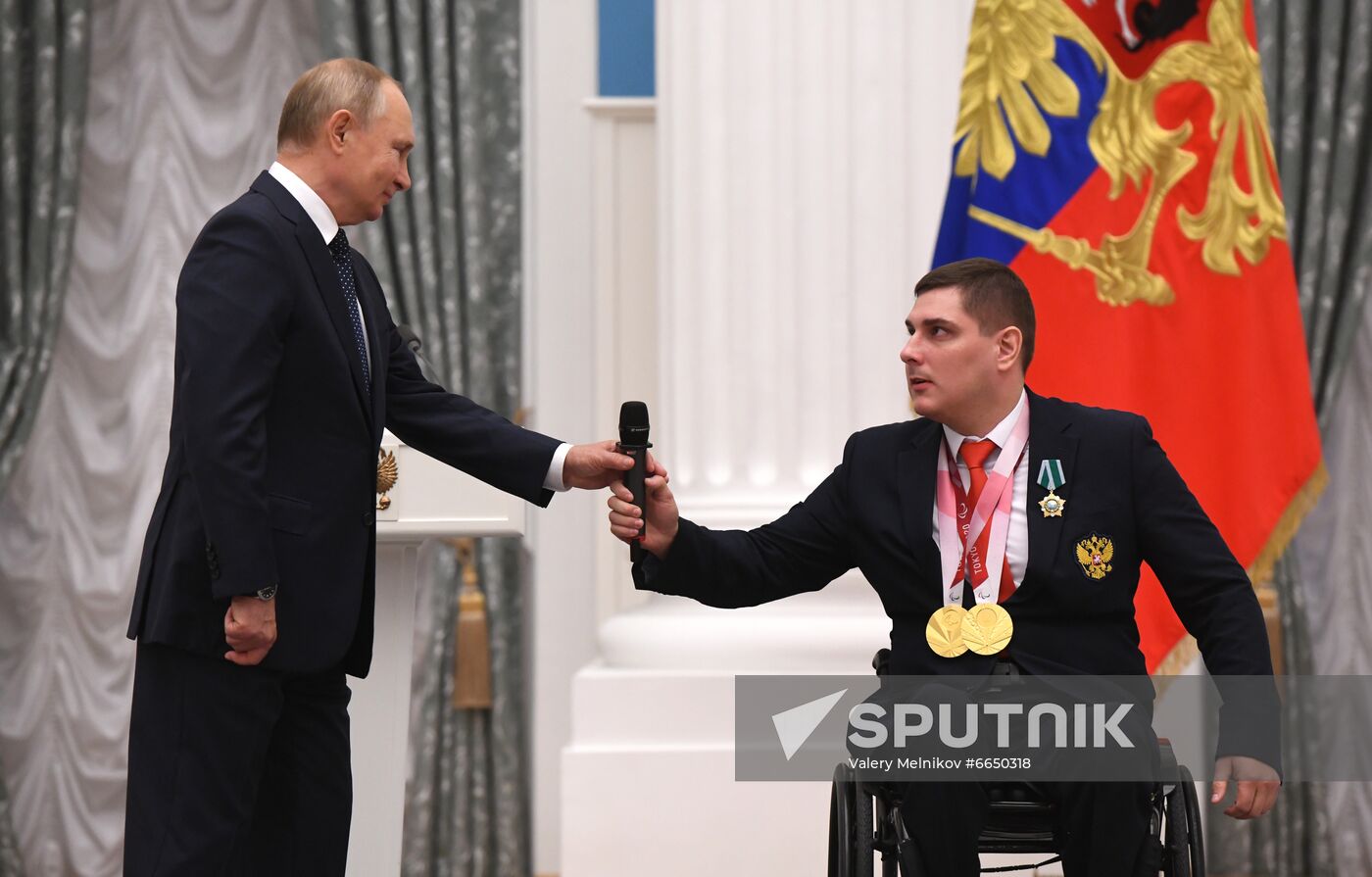 Russia Putin Russia Paralympics 2020 Medalists