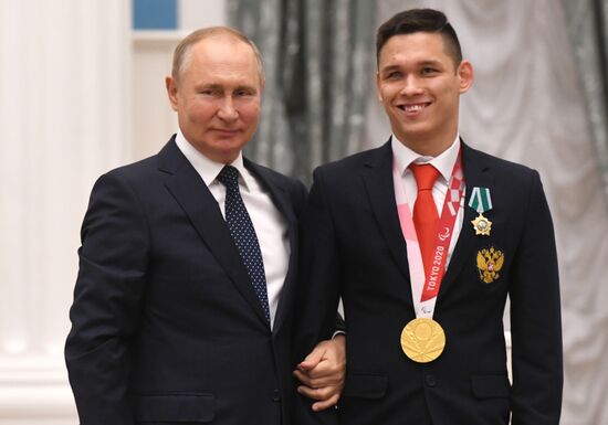 Russia Putin Russia Paralympics 2020 Medalists
