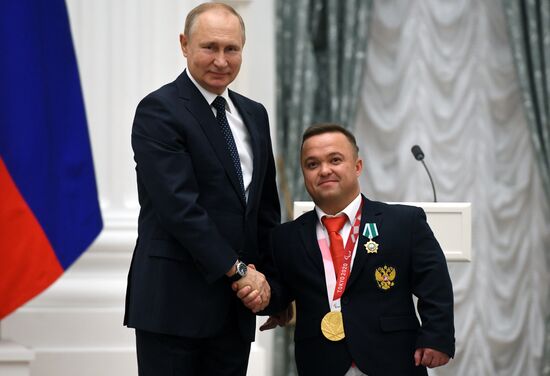 Russia Putin Russia Paralympics 2020 Medalists