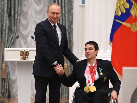 Russia Putin Russia Paralympics 2020 Medalists