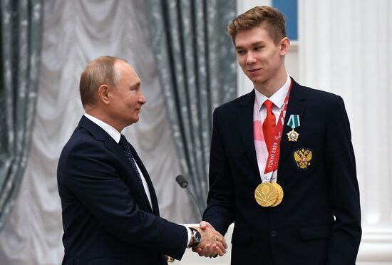 Russia Putin Russia Paralympics 2020 Medalists