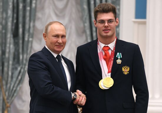 Russia Putin Russia Paralympics 2020 Medalists