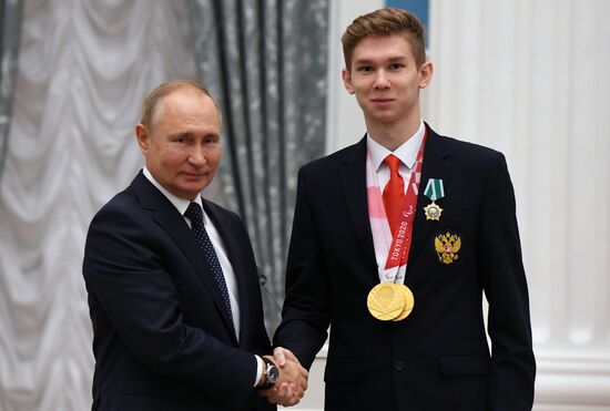 Russia Putin Russia Paralympics 2020 Medalists