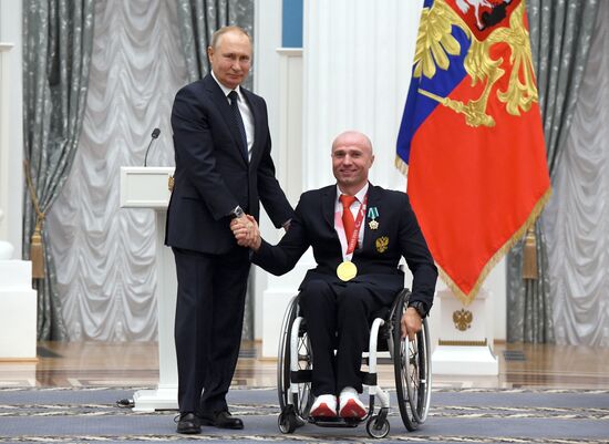 Russia Putin Russia Paralympics 2020 Medalists