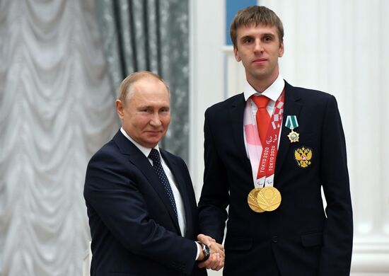 Russia Putin Russia Paralympics 2020 Medalists