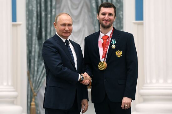 Russia Putin Russia Paralympics 2020 Medalists