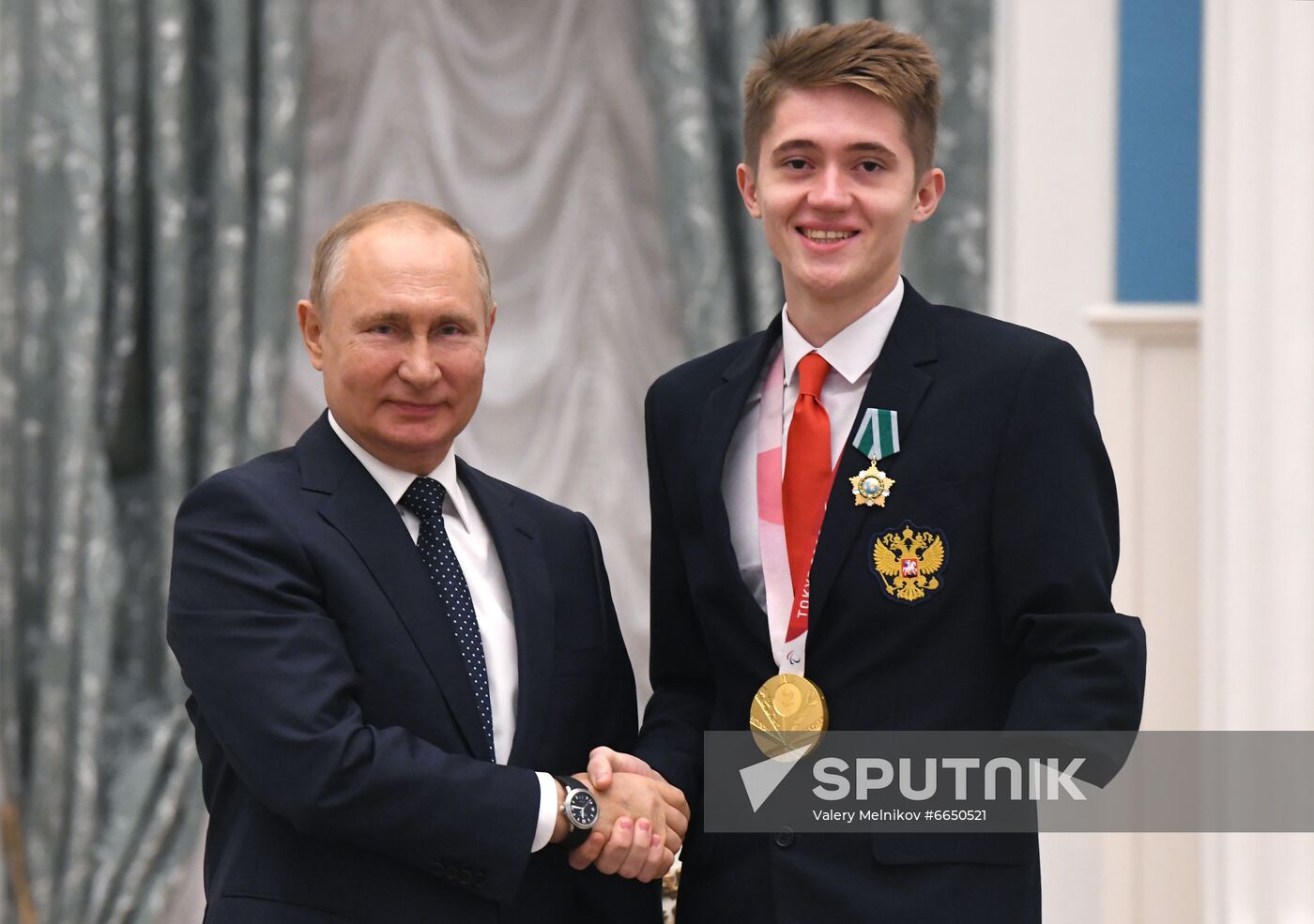 Russia Putin Russia Paralympics 2020 Medalists