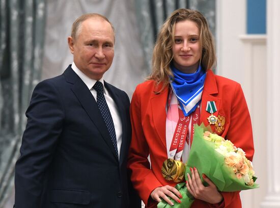 Russia Putin Russia Paralympics 2020 Medalists