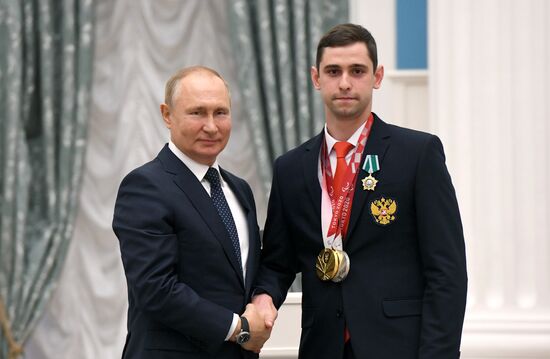 Russia Putin Russia Paralympics 2020 Medalists