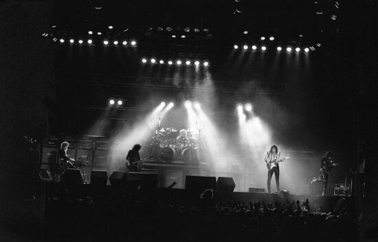 Swedish guitarist Yngwie Malmsteen in Moscow