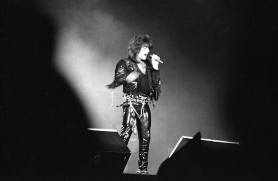 Swedish guitarist Yngwie Malmsteen in Moscow