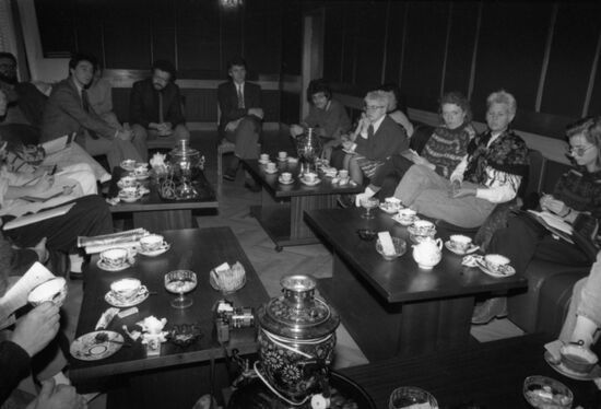 Delegation of Icelandic students in Moscow