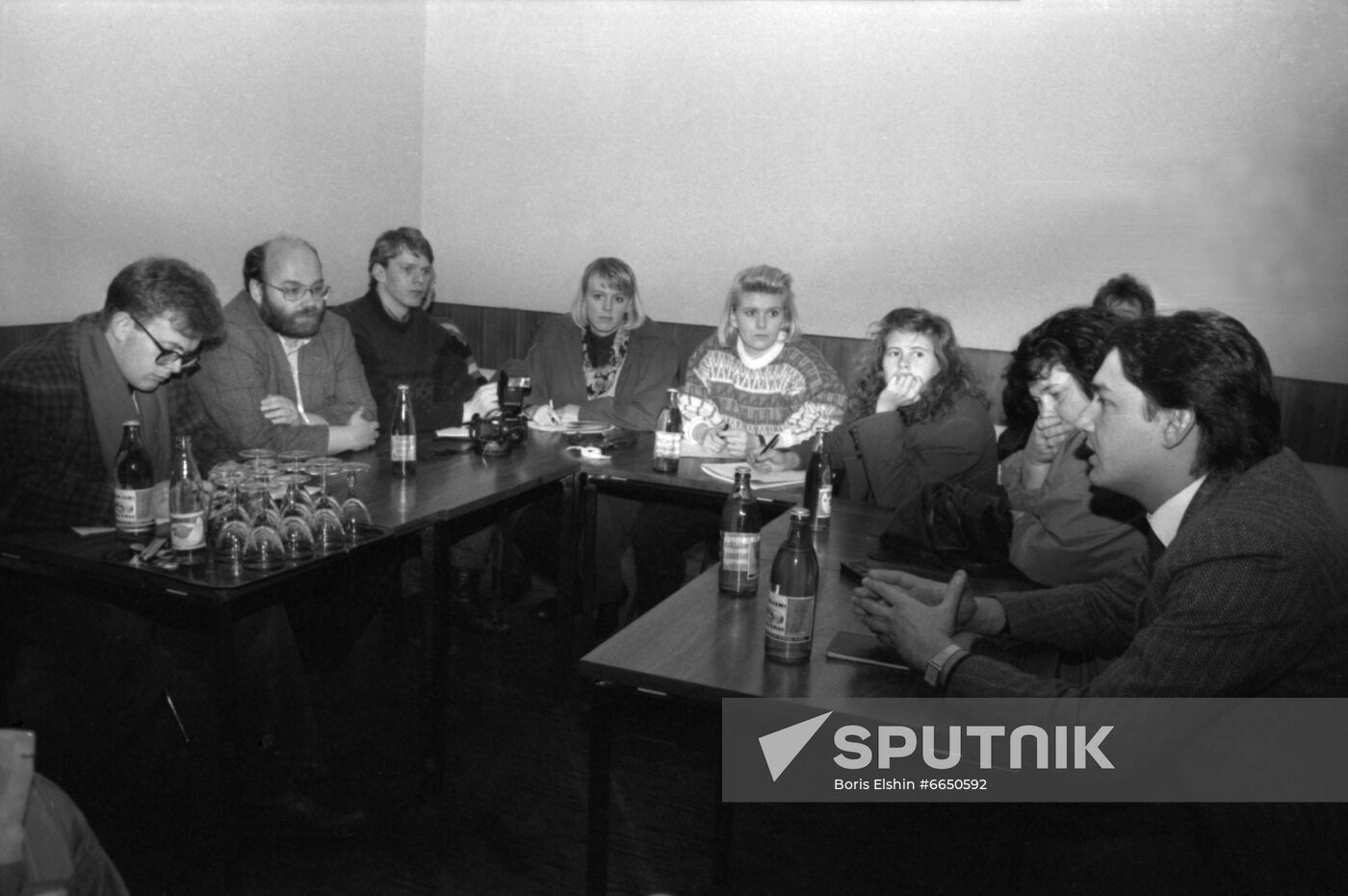 Delegation of Icelandic students in Moscow
