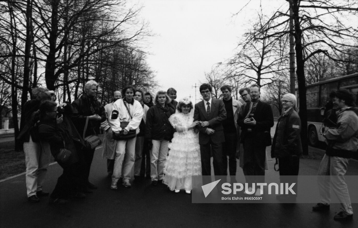 Delegation of Icelandic students in Moscow