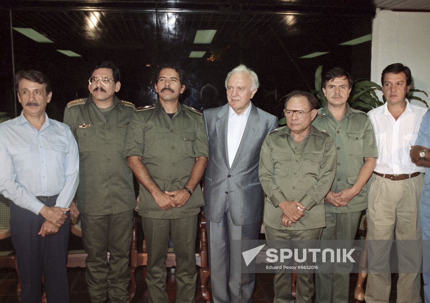 Eduard Shevardnadze's visit to Nicaragua