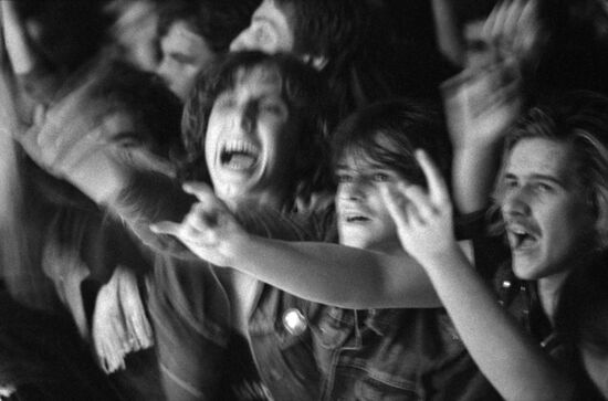 Rock concert at Moscow Aviation Institute's Palace of Culture