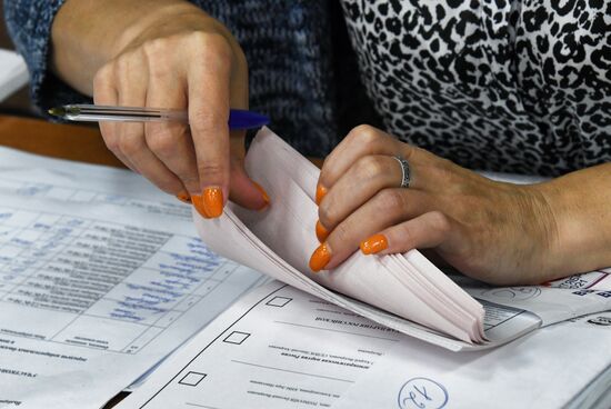 Russia Parliamentary Elections Vote Counting