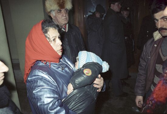 Armenian pogrom in Baku in 1990