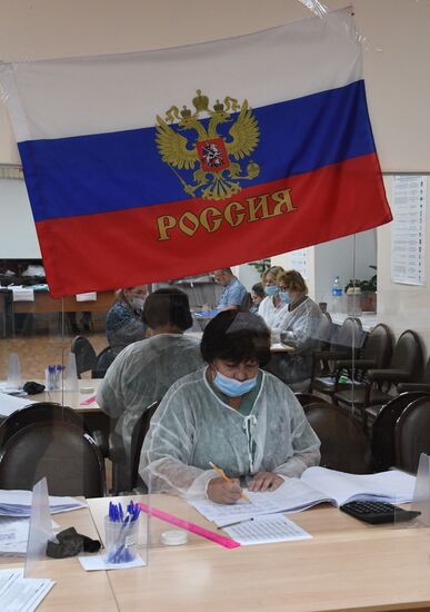 Russia Parliamentary Elections Vote Counting