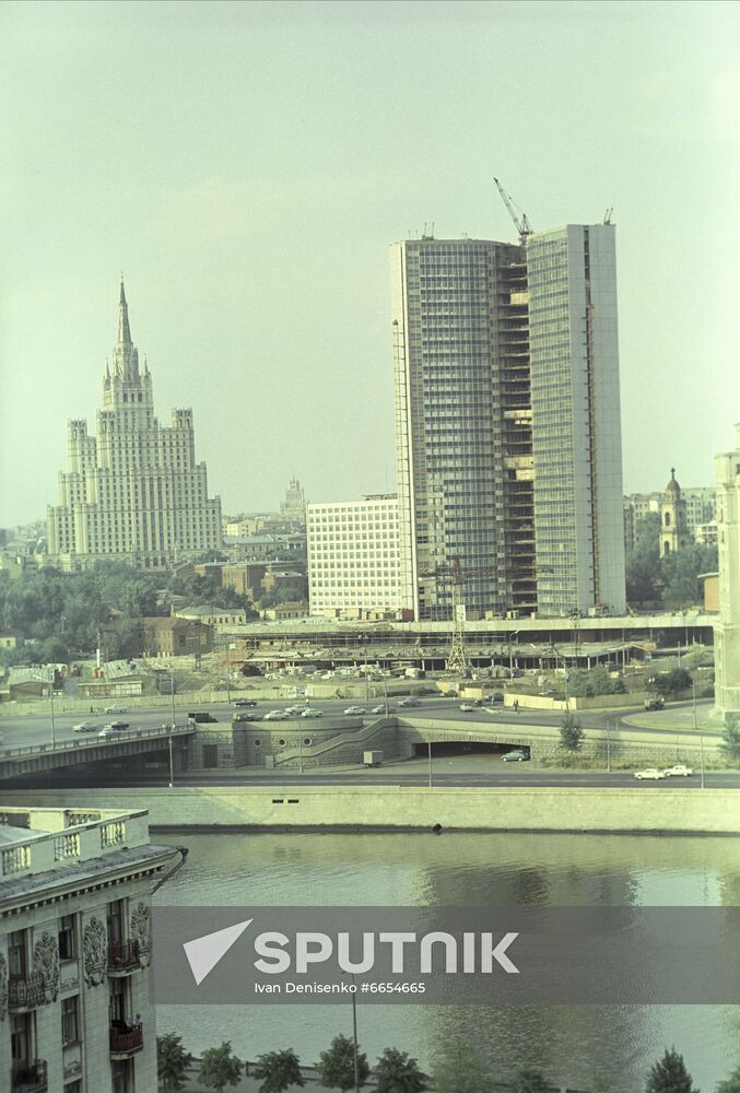 COMECON building under construction in Moscow