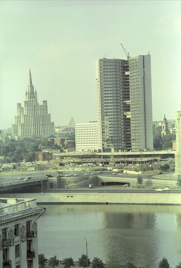 COMECON building under construction in Moscow