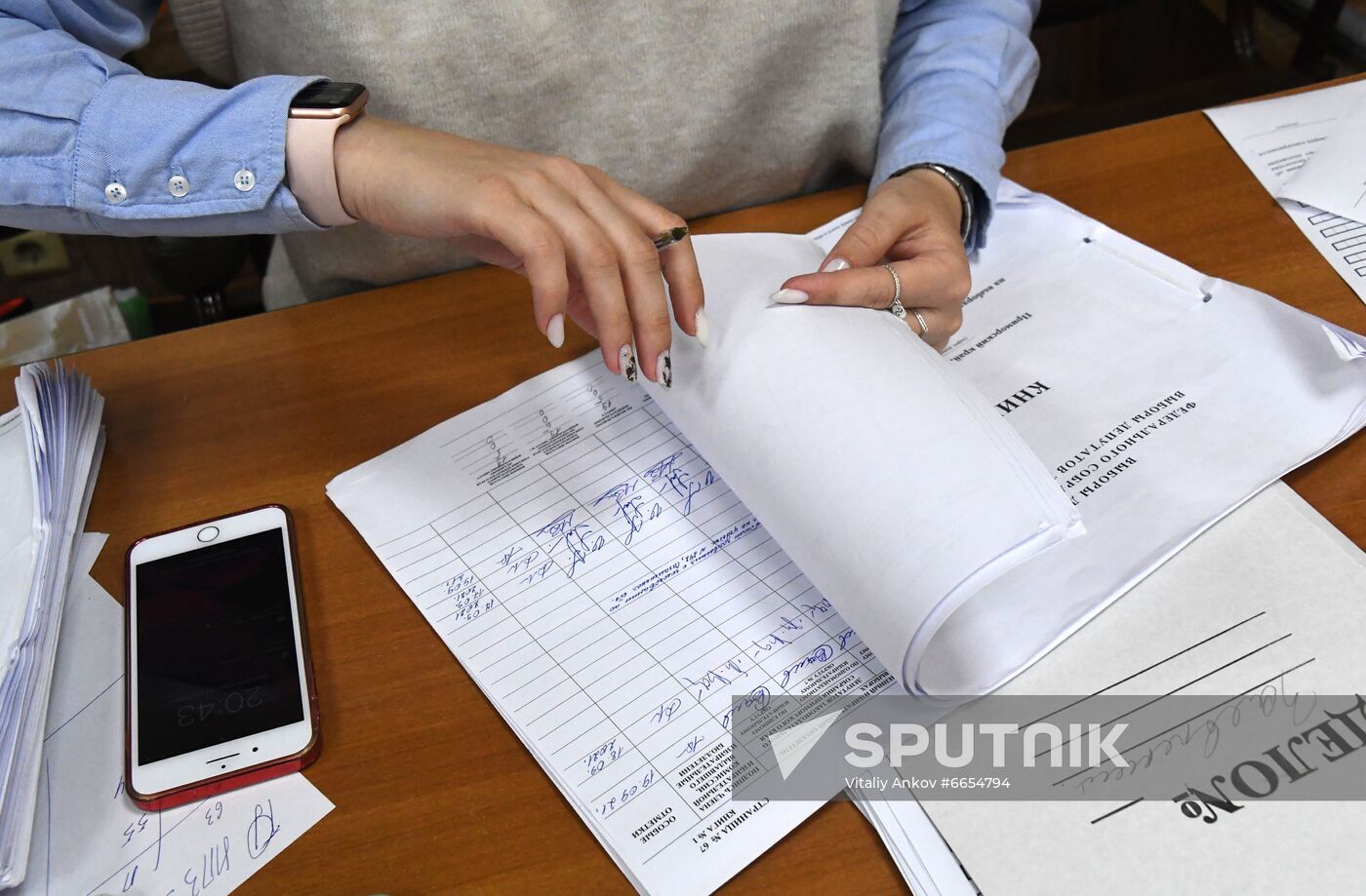 Russia Parliamentary Elections Vote Counting