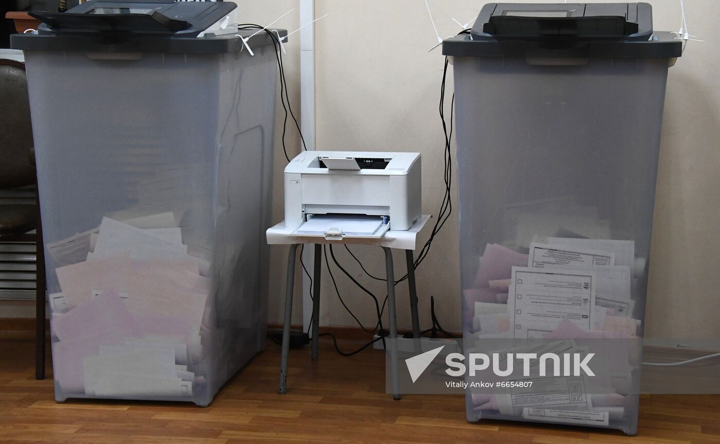 Russia Parliamentary Elections Vote Counting
