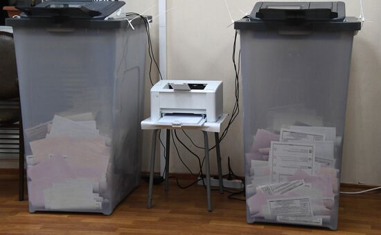 Russia Parliamentary Elections Vote Counting