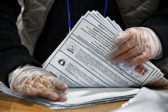 Russia Parliamentary Elections Vote Counting