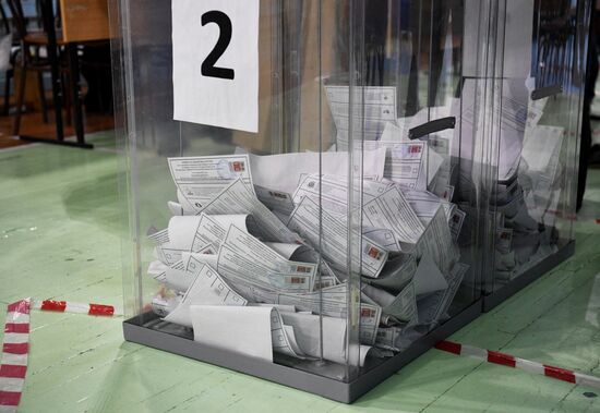 Russia Parliamentary Elections Vote Counting