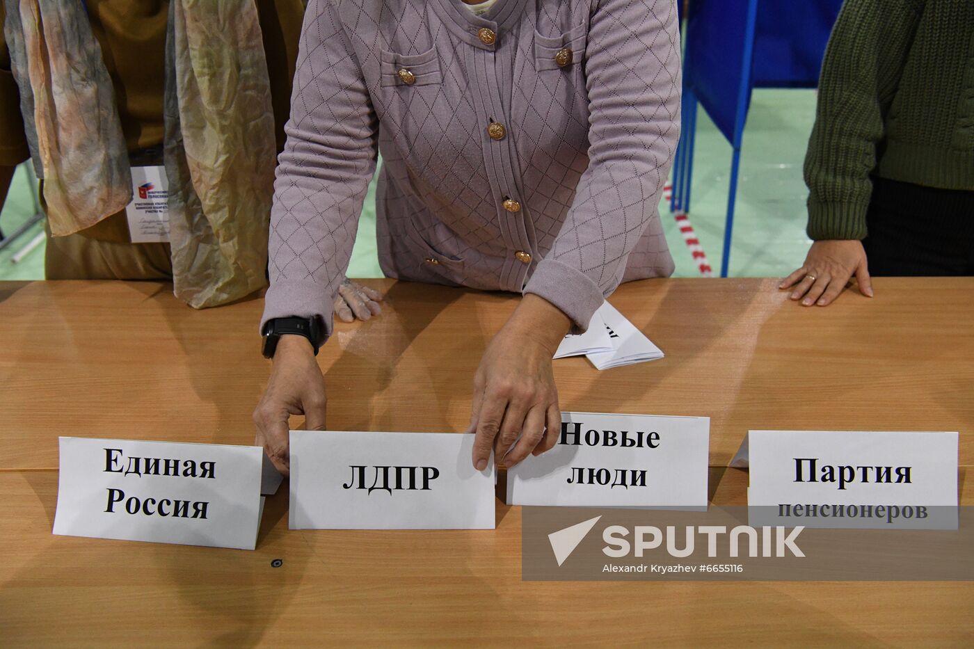 Russia Parliamentary Elections Vote Counting