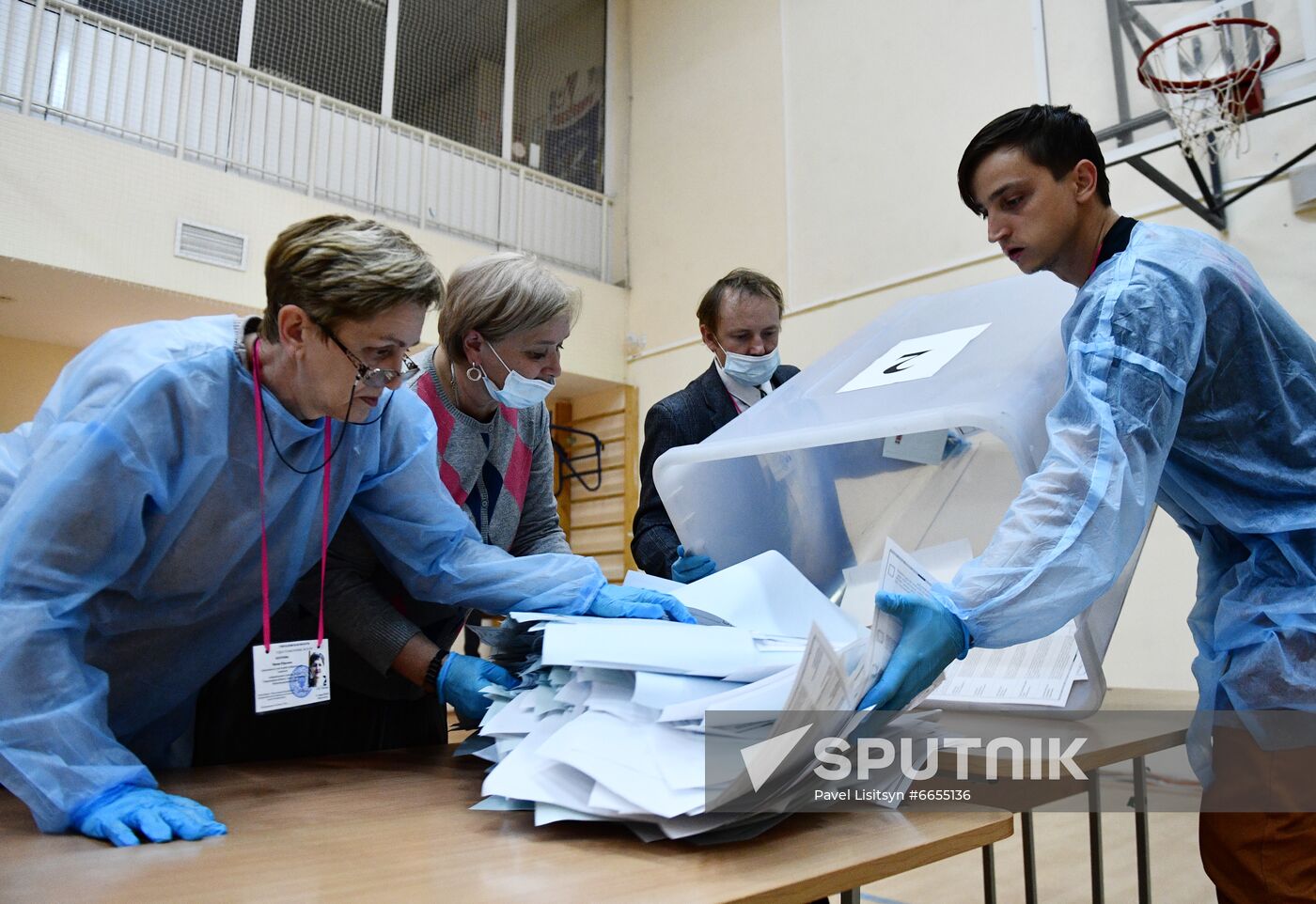 Russia Parliamentary Elections Vote Counting