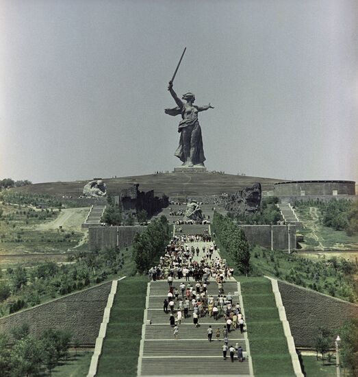 Motherland Calling sculpture on Mamayev Hill