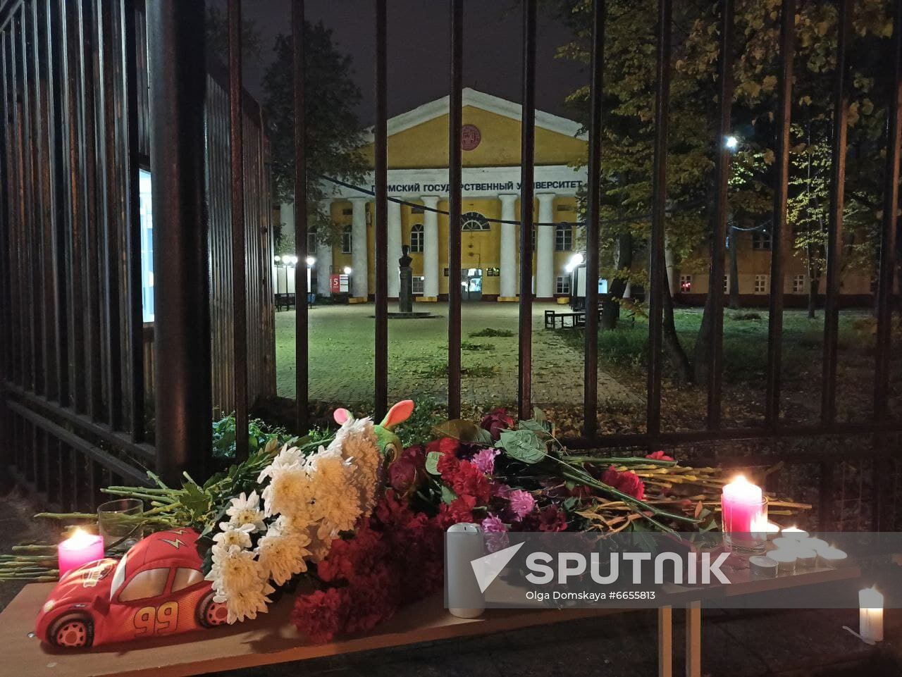 Russia University Shooting Mourning