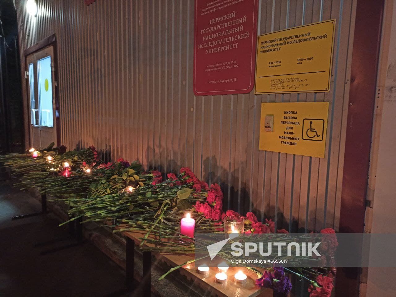 Russia University Shooting Mourning