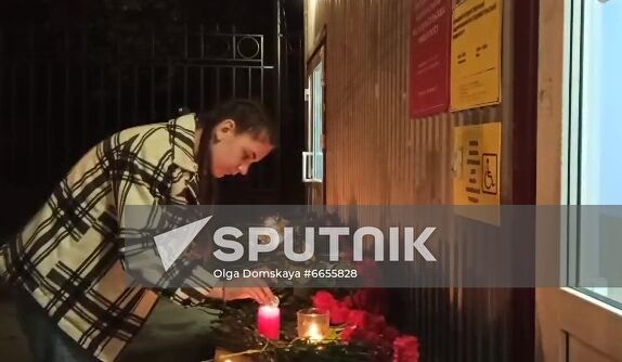 Russia University Shooting Mourning