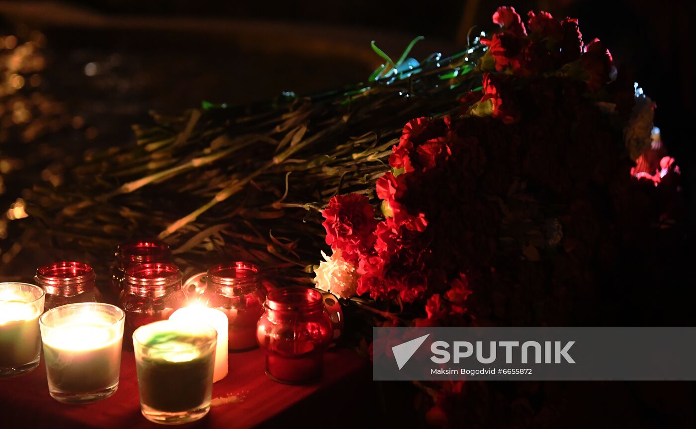 Russia University Shooting Mourning