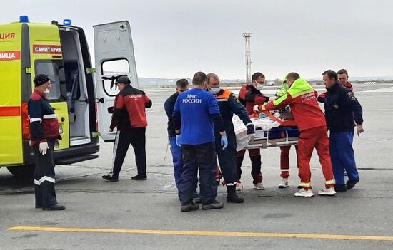 Russia University Shooting Victims Evacuation
