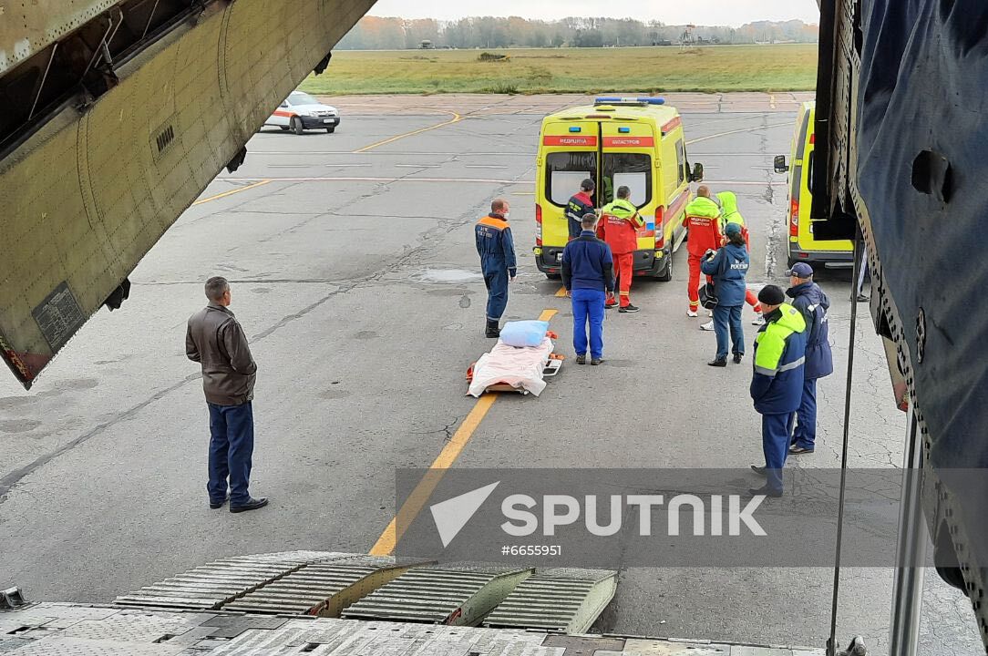 Russia University Shooting Victims Evacuation