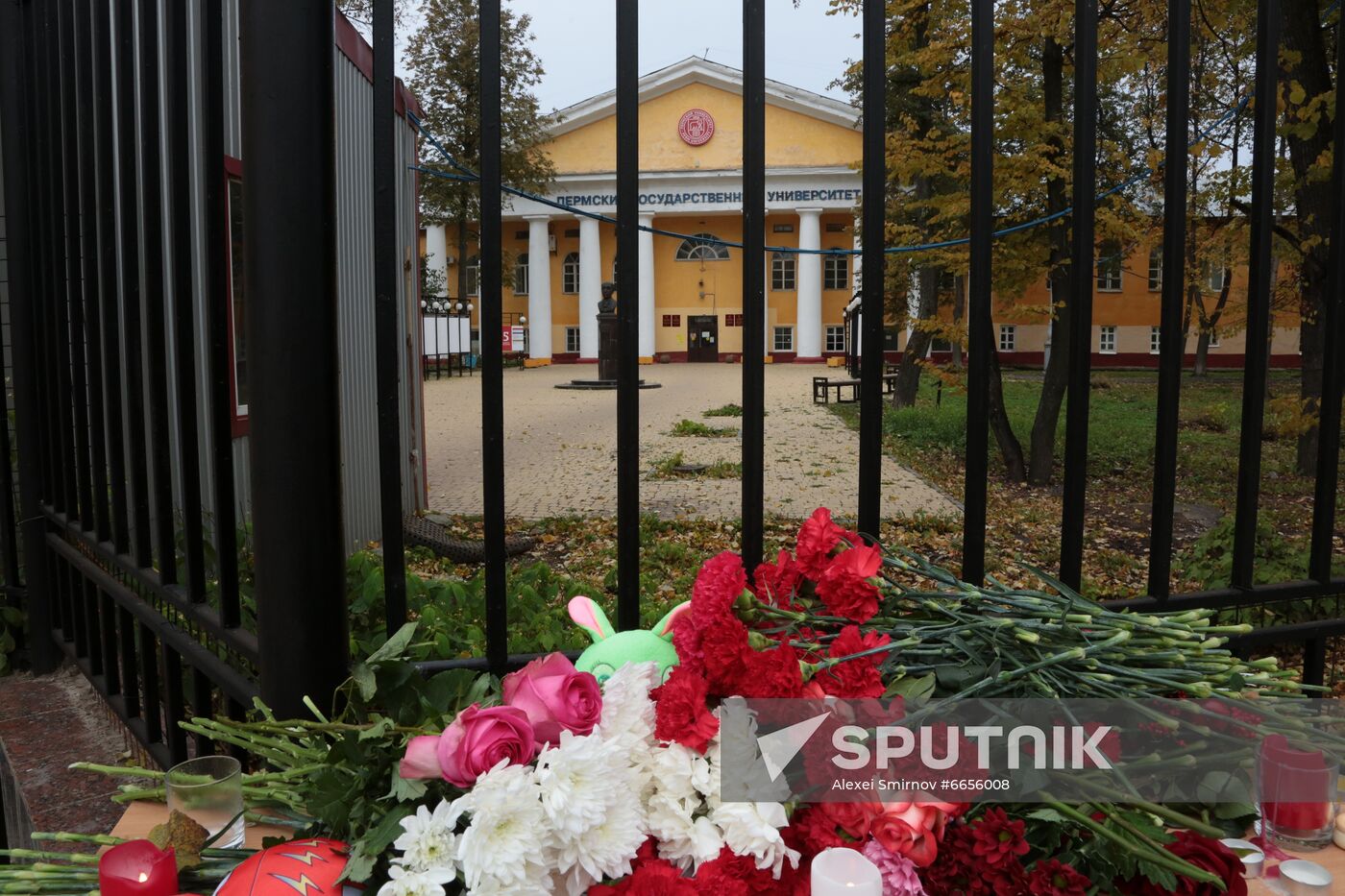 Russia University Shooting Mourning