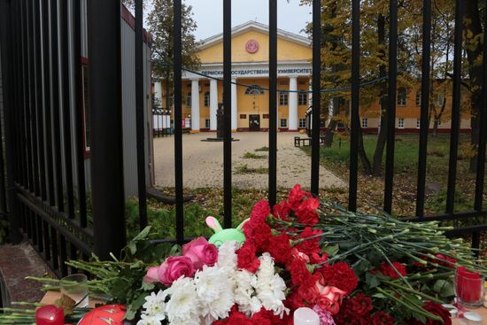 Russia University Shooting Mourning