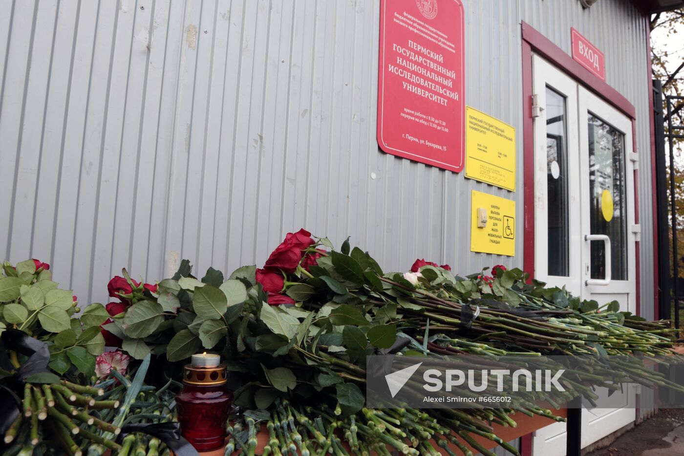 Russia University Shooting Mourning