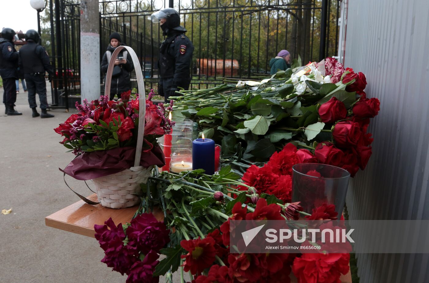 Russia University Shooting Mourning