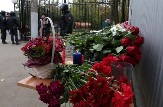 Russia University Shooting Mourning