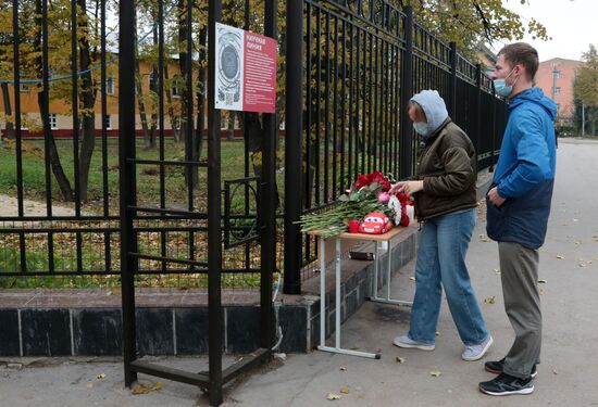 Russia University Shooting Mourning