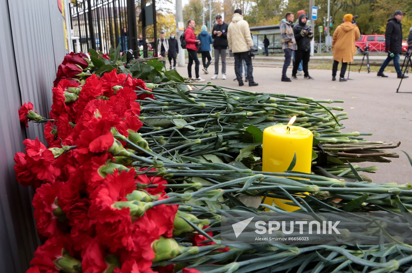 Russia University Shooting Mourning