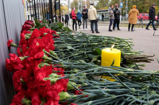 Russia University Shooting Mourning